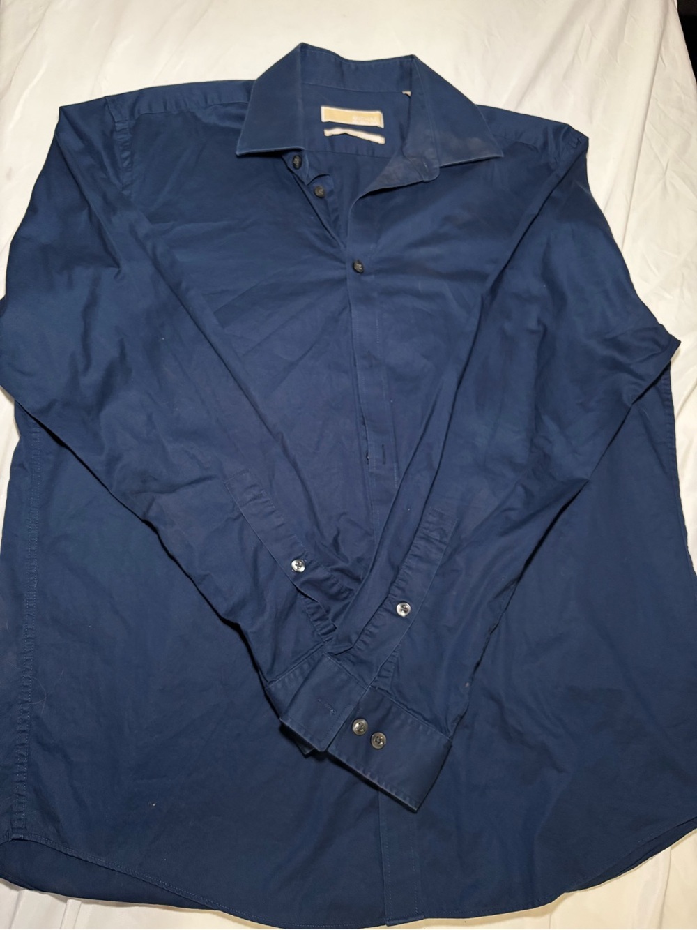 MICHAEL Michael Kors Navy Long Sleeved Shirt